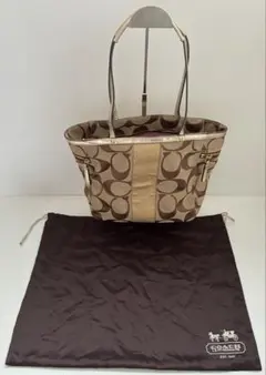 コーチ COACH シグネチャー トートバッグ　ハンドバッグ 保存袋付