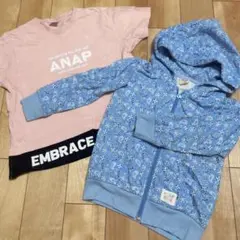 ANAP 半袖 パーカーセット