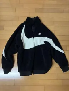Nike フリースジャケット ブラック・ホワイト