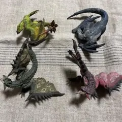 モンハンフィギュア　ナルガクルガ亜種希少種・リオレイア・リオレイア亜種4体セット