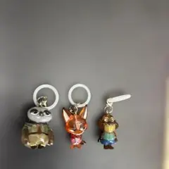 ズートピアめじるしアクセサリー中古品3個セット売り