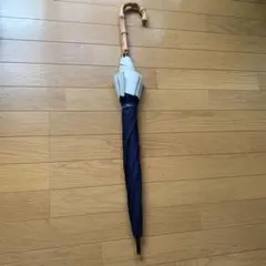 芦屋ロサブラン 晴雨兼用日傘 ダブルフリル バンブーハンドル ブラック