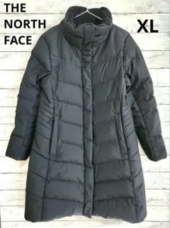 ノースフェイス ホワイトレーベル セミロングダウンコート XL 黒 韓国限定