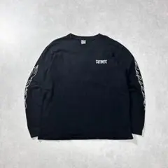 CUT-RATE 長袖Tシャツ バイクプリント L ブラック フレイムプリントのサムネイル