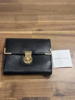 Samantha Thavasa ブラック二つ折り財布