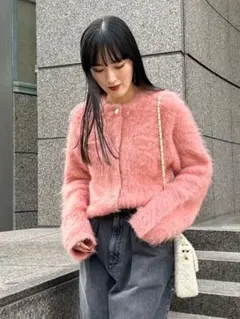 2025年最新】アルパカ混クロップドニットカーディガンの人気アイテム  