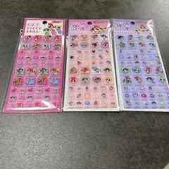 【正規品】パワーパフガールズ　カットピースシール タイルみたいなシール