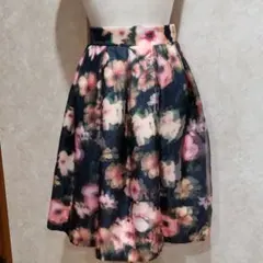 RANDA花柄チュールスカート■フレアスカートのサムネイル