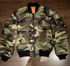 美品ALPHA INDUSTRIES MA-1 迷彩 ミリタリー　カモフラ