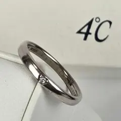 美品✨️４℃ ピンク シルバー ストーン リング 10号のサムネイル