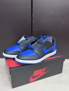 Nike Air Jordan 1 Low ブラック/ブルー 27.5cm