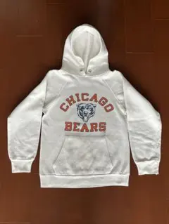 80s チャンピオン トリコタグ　NFL 3段プリント　スウェットパーカー