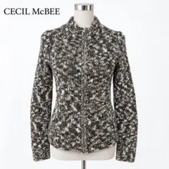 CECIL McBEE 세실 맥비 지퍼 업 니트 가디건 S