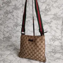 GUCCI　GGキャンバス ウェブ ショルダーバッグ　146309