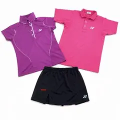 YONEX ヨネックス テニスウェア 3点セット ポロシャツ2枚 スコート1枚のサムネイル