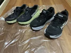 2足セット HOKA ホカ スニーカー シューズ 靴 ブラック グリーンのサムネイル