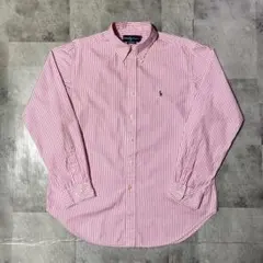Ralph Lauren ラルフローレン ストライプシャツ ピンク