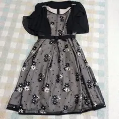 花柄刺繍 パーティードレス ボレロ付きのサムネイル