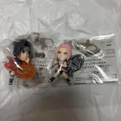 NARUTO-ナルト-フィギュアキーホルダー～うちはサスケ・春野サクラ～