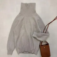 SHIPS　シップス　タートルネックニット ベージュ