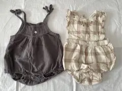 バースデイ　tete a tete ロンパース 2枚セット　70cm