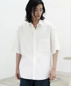 WYM LIDNM オーバーサイズ 半袖シャツ Mサイズ ホワイト 白