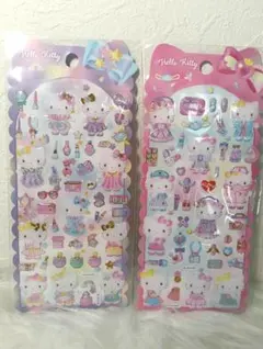 正規品　ハローキティ　ジェルシール　2枚セット　ドロップジェリーシール