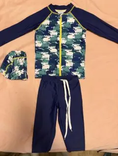動物柄ラッシュガードセット 120cm