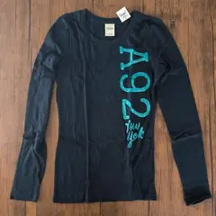 abercrombie ネイビー 長袖Tシャツ X-LARGE