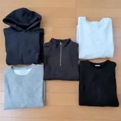 [５点まとめ売り！] GU GAP メンズトレーナー パーカー等トップス