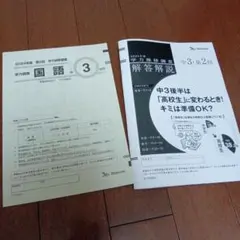 2024年度 学力推移調査 中3　第3回 2026年最新】学力推移調査 中3 第3回 2024年の人気アイテム - メルカリ