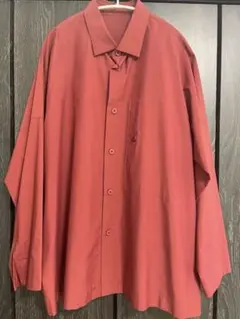 1325. ISSEY MIYAKE 赤 長袖シャツ サイズ3