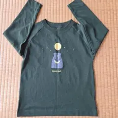 mont-bell 長袖カットソー 110 グリーン