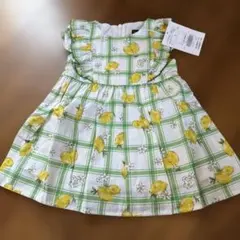 BeBe ワンピース 90㎝ ノースリーブ 綿100% レモン　Bebeのサムネイル
