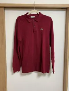 Lacoste 長袖ポロシャツ サイズ5 スペイン製　80s ラコステ