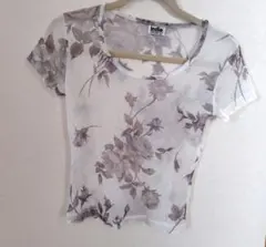 indio 花柄 シースルー シアーTシャツ Mサイズのサムネイル