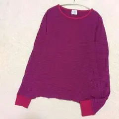 coen コーエン ボーダーカットソー M ピンク×ネイビー 綿100% 完売品