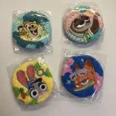 ズートピア 刺繍マグネット 4個セット ジュディ ニック フラッシュ