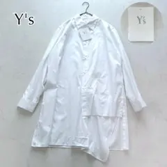 タグ付✨ワイズ　Y's アシンメトリー　変形シャツ　オーバーサイズシルエット　白