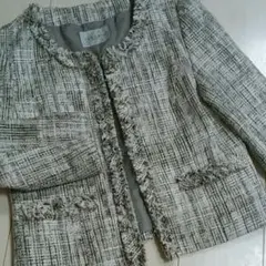 お値下げ☆セオリア　ノーカラーツイードジャケット