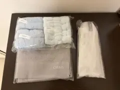 ORBIS タオルハンカチ＆ヘアバンド、アームバンドセット、泡立てセット、新品のサムネイル