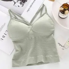 SALE★キャミソール インナー カップ付き ブラキャミ ブラトップ みせブラ
