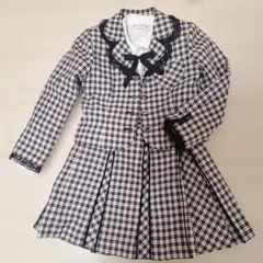 メゾピアノフォーマルドレス チェック 120cmMEZZO Piano4点Set