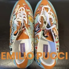 【新品・極美品】EMILIO PUCCIプッチマルチ柄スニーカー23.5cm相当のサムネイル