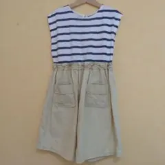 HOWDY DOODY‘S ストライプ ノースリーブ ワンピース 140cm