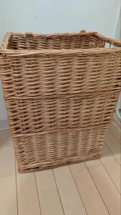 大きい ラタン 籠 収納 ランドリー バスケット