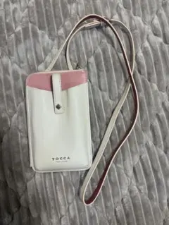 TOCCA スマホショルダーバッグ ホワイト/ピンクのサムネイル