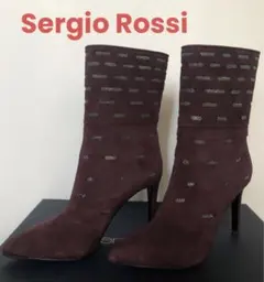 Sergio Rossi スエード ブーツ セルジオロッシ