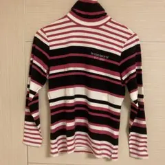 le coq sportif ストライプ タートルネックシャツ
