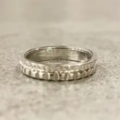 数量限定多層デザインリングレディースシルバーストーン16号指輪アクセサリー